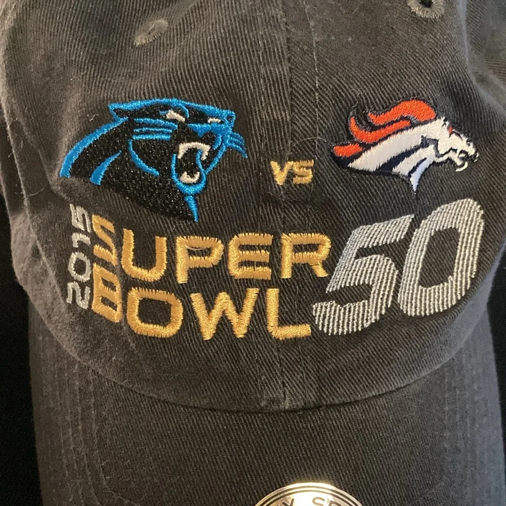 Super Bowl 50 Carolina Panthers vs Broncos Baseball Cap‎ New